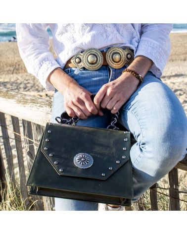 sac chiara cuir kaki
