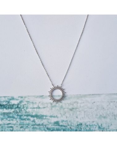 collier soleil argent 925