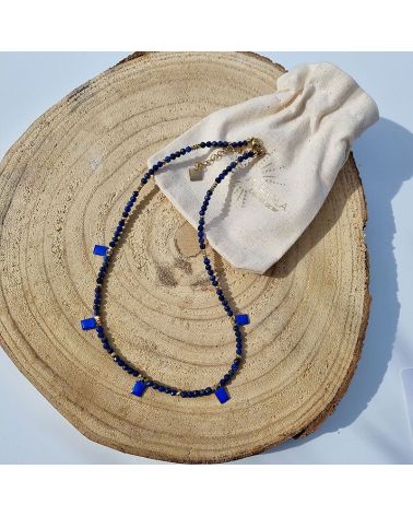 collier pierre lapis lazuli