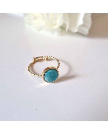 bague amazonite bohm paris