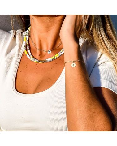 Collier Surfeur Femme Blanc