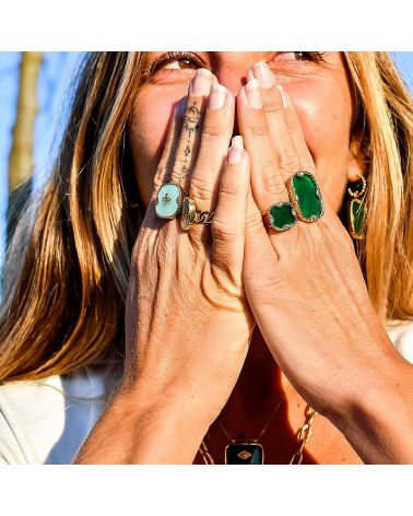 bague acetate bleu clair bohm