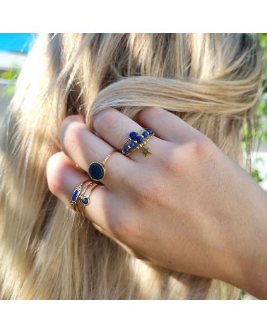 bague lapis lazuli bohm