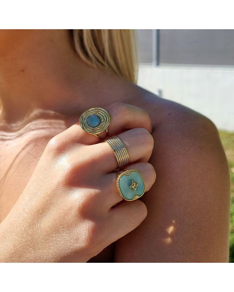 bague acetate bleu ciel