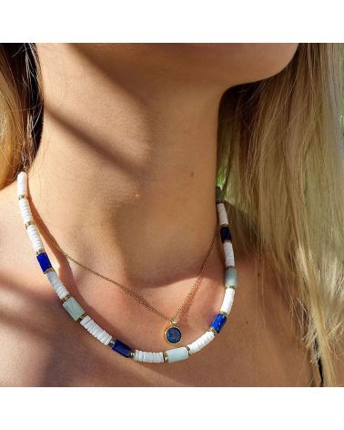 collier pendentif lapis lazuli