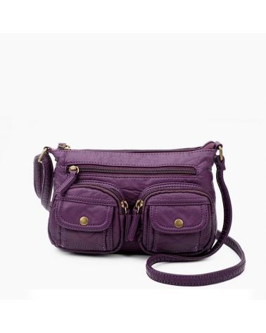 sac bethany cuir vegan violet