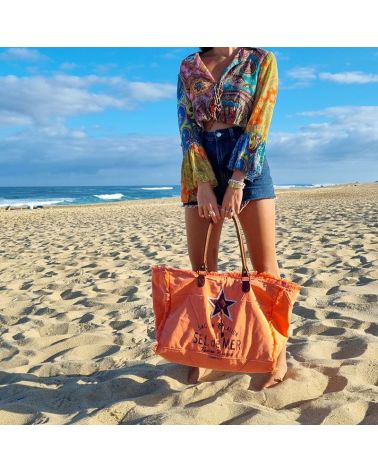 sac de plage sel de mer orange