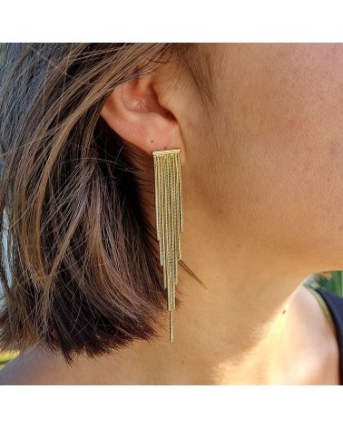 boucles d'oreilles chute de chaines