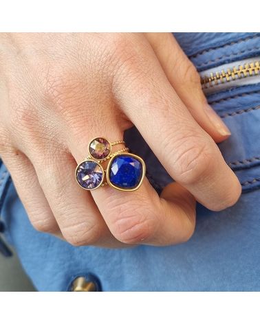 bague trilogie lapis Bohm