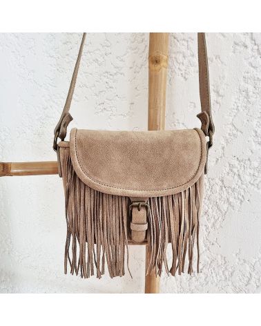 sac baya franges beige