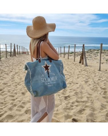 Sac Paille de Plage XXL à Franges – ValentElle