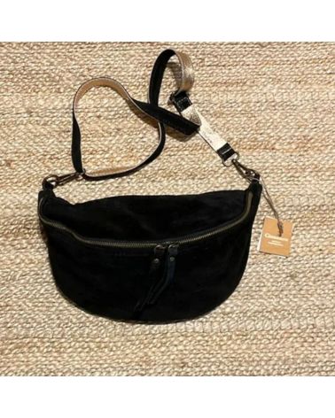 sac banane XL daim noir