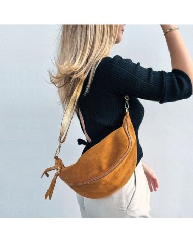 sac banane xl daim camel