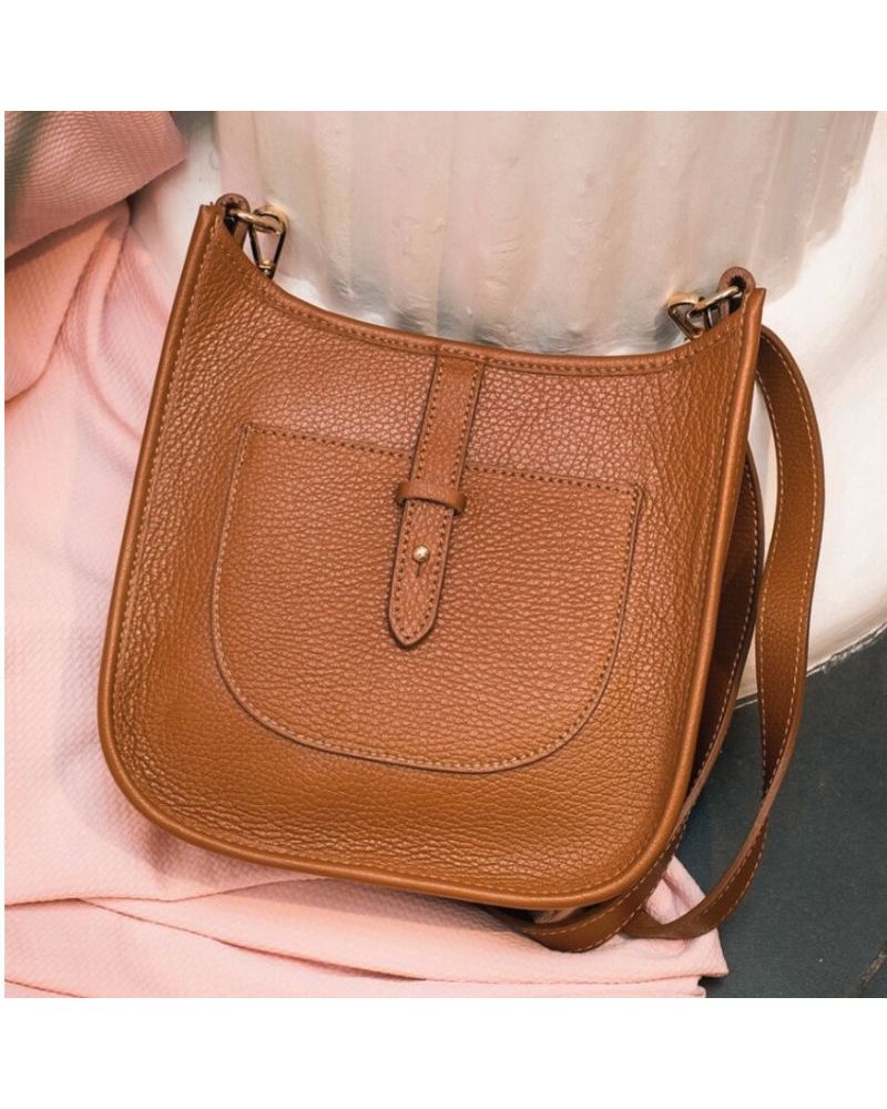 sac bandoulière cuir camel