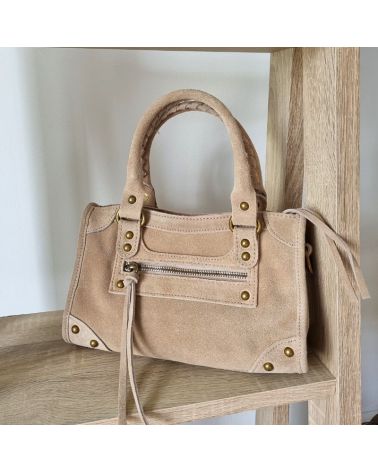 sac mini ciara daim beige