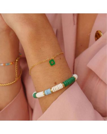 bracelet Shera vert/bleu