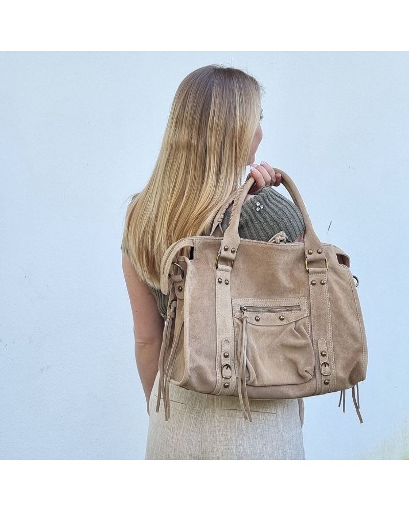 sac daim format a4 pour le lycée ou la fac