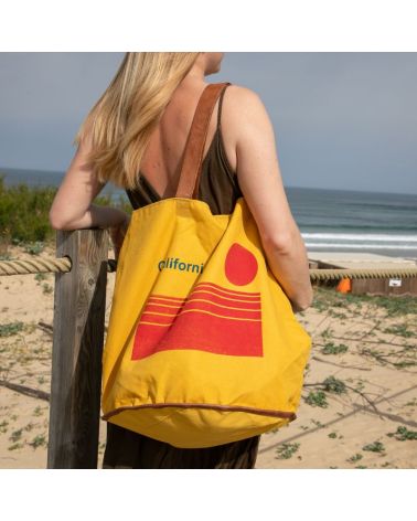 sac de plage toile imprimé California