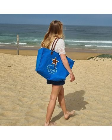 sac de plage sel de mer bleu roi