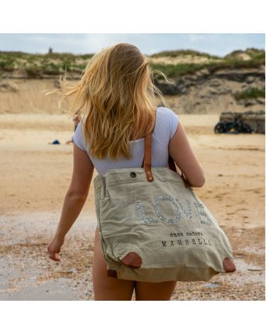sac de plage femme XXL love