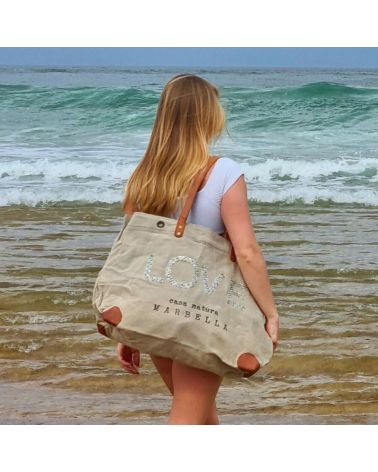 sac de plage XXL love