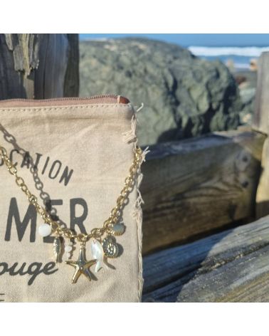 collier breloque marine