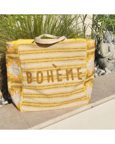 sac de plage original au style bohème chic, idéal pour l’été.