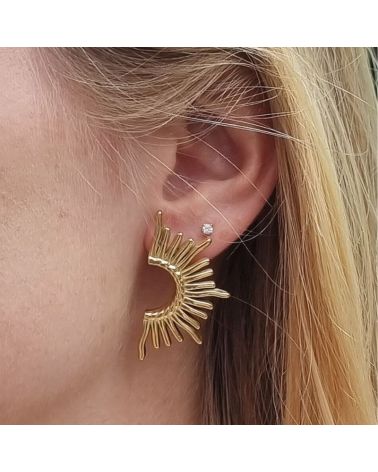 boucles d'oreilles demi soleil mile mila bijoux