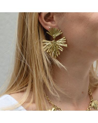 boucles d'oreilles feuille tendance mode 2025 mile mila