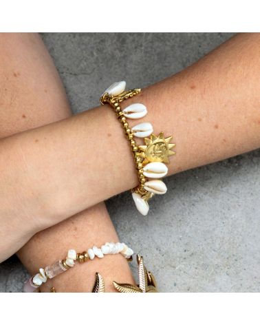 bracelet breloques coquillages & soleil mile mila bijoux