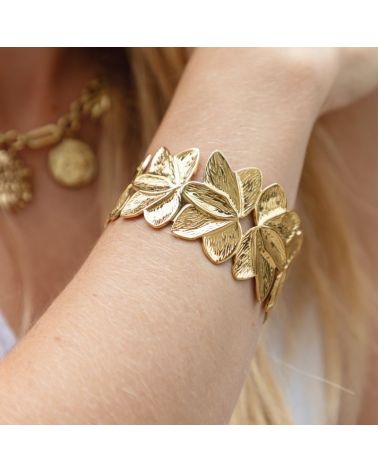 bracelet jonc pétales mile mila