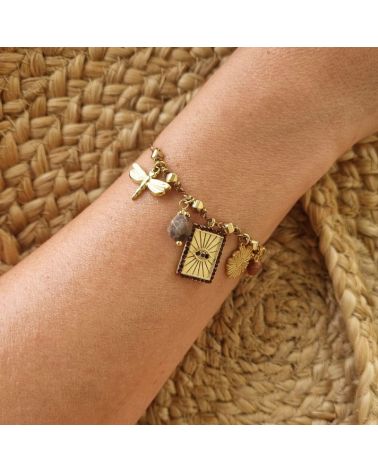 bracelet breloques œil mile mila