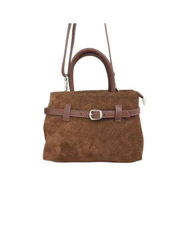 sac à main compact daim couleur brun