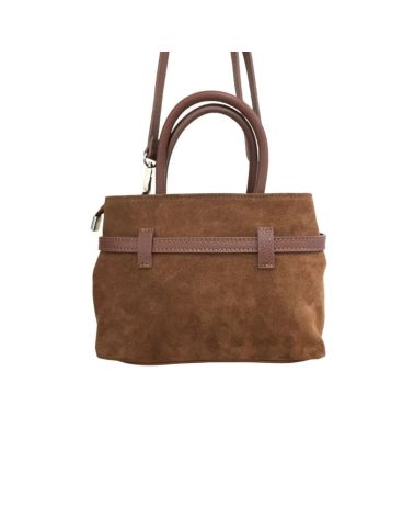 sac à main compact daim couleur brun