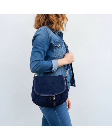 sac besace marine pour femme