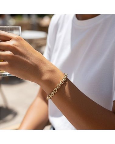 bracelet jonc maille rigide bijou mile mila