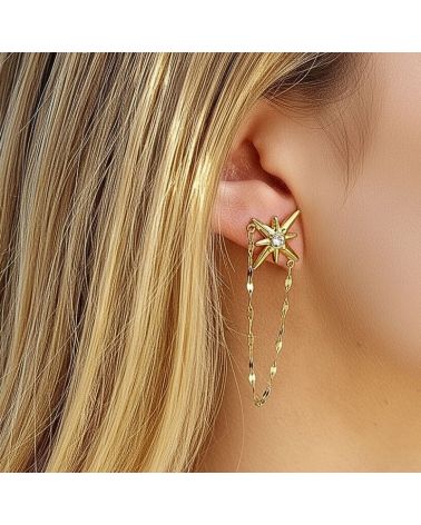 boucles d'oreilles chaine constellation mile mila bijoux