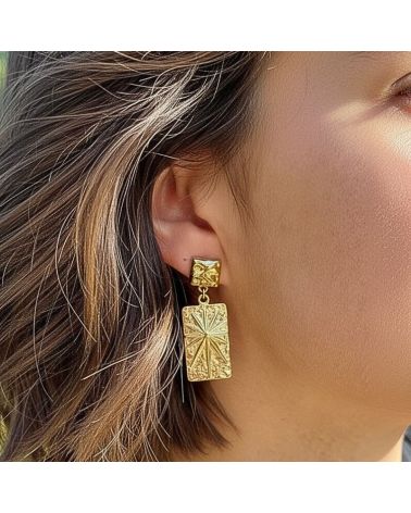 boucles d'oreilles pendantes motif constellation bijou mile mila