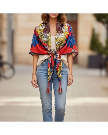 Etole carré Panthère sur son rocher marque Palme Paris