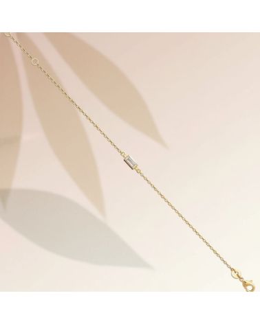 bracelet pour femme plaqué or 18 carats avec oxyde de zirconium bracelet pour femme plaqué or 18 carats avec oxyde de zirconium