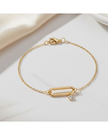 Bracelet plaqué or femme avec zirconium chic Zosha Collection Bracelet plaqué or femme avec zirconium chic Zosha Collection