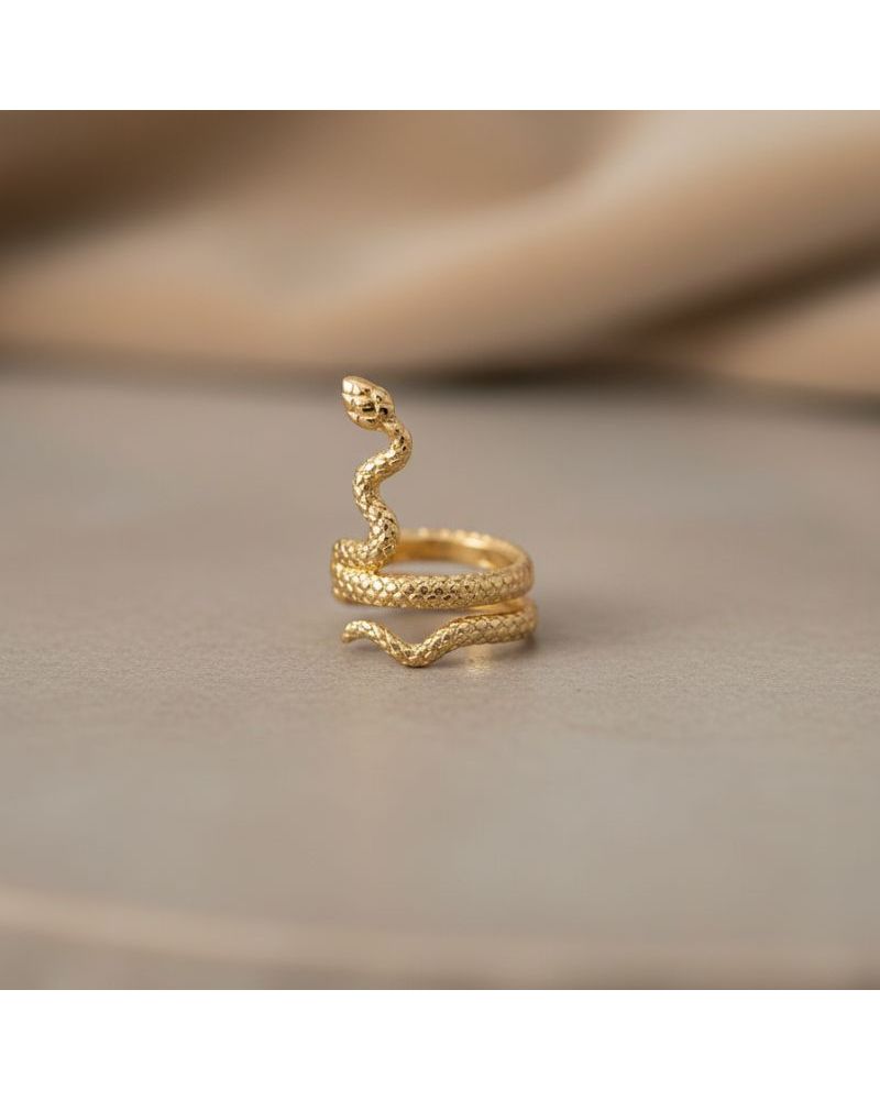 bague d'oreille motif serpent en plaqué or 18 carats bague d'oreille motif serpent en plaqué or 18 carats