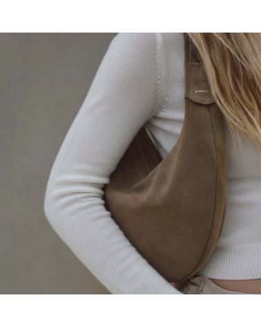 sac à main cuir premium fait main couleur moka marque bonendis athènes