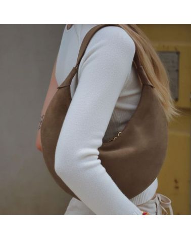 sac à main cuir premium fait main couleur moka marque bonendis athènes