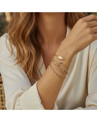 joncs en plaqué or 18 carats bijoux zosha collection