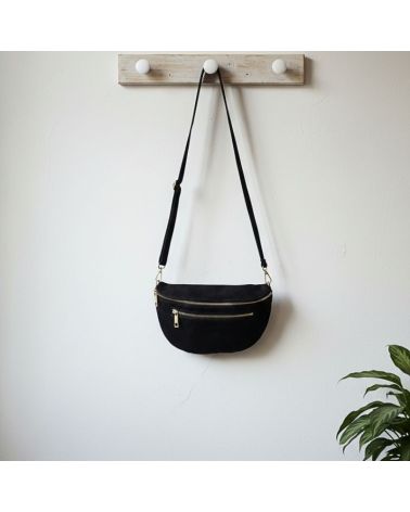 sac banane daim noir style effortless chic