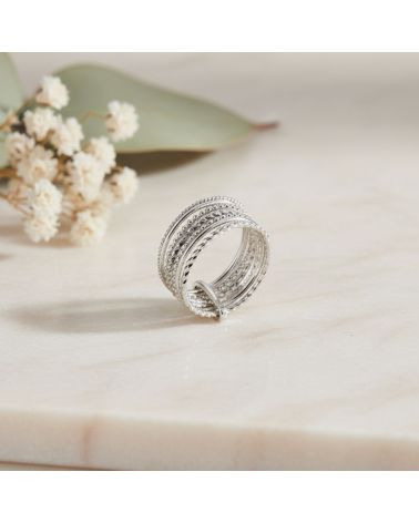 bague semainier argent 925 pour femme création française