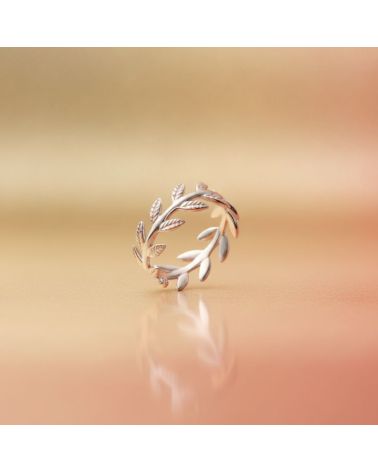 bague pour femme en argent 925 rhodié motif épi