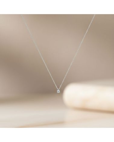 collier ras de cou en argent pendentif oxyde de zirconium