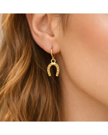 mini créoles en acier inoxydable fer à cheval mile mila bijoux